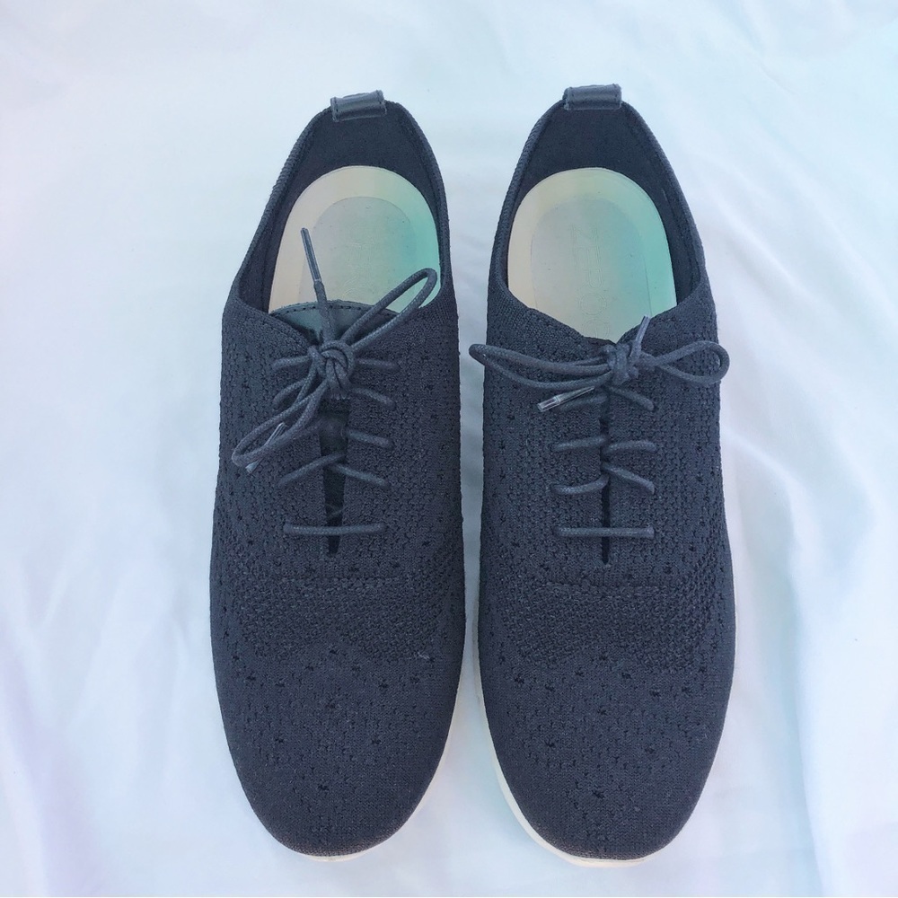 COLE HAAN | NWOT BLACK ZEROGRAND STITCHLITE WINGTIP OXFORD SNEAKERS SIZE 10 - Picture 9 of 12